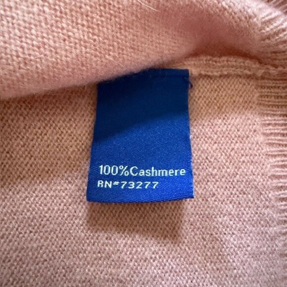 APT 9 Cashmere Crew Neck Sweater Pink Large - Picture 10 of 10